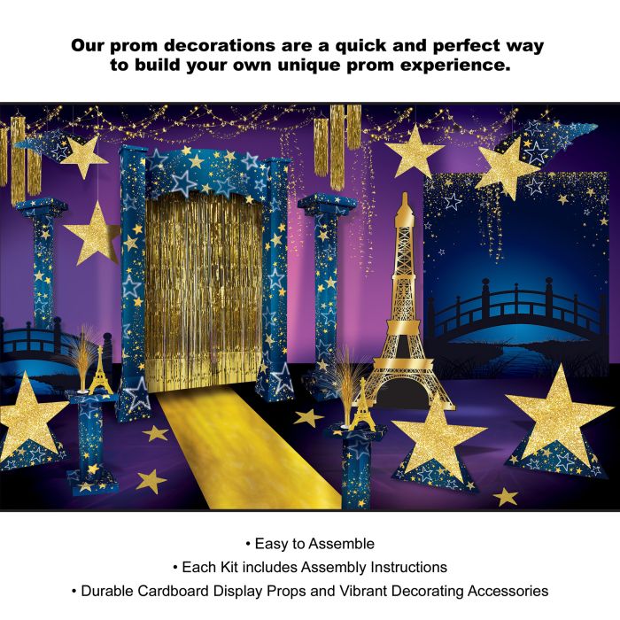 Paris Theme Prom Kit (42 Total Items)