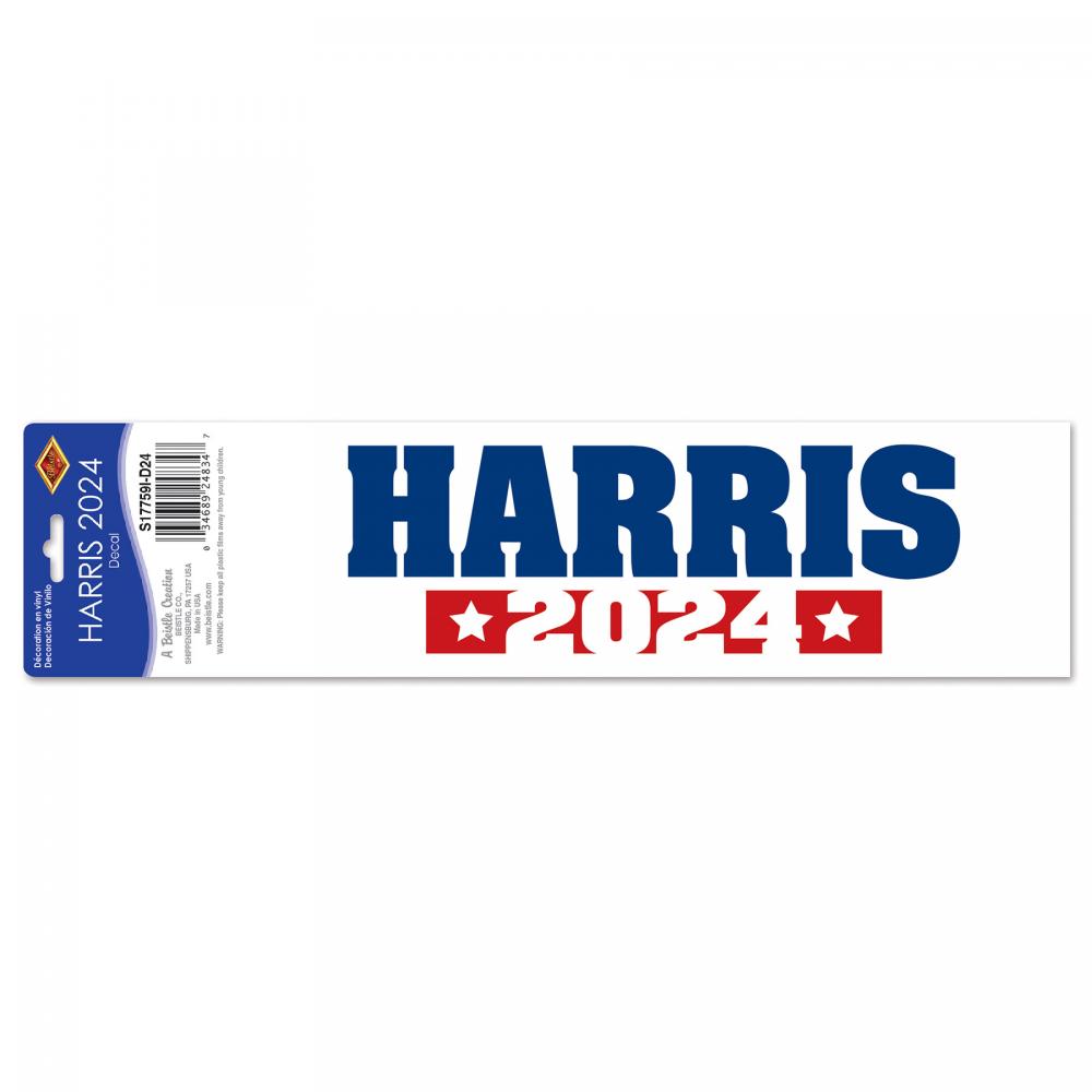 Harris 2024 Decal - Peel 'N Place | Peel 'N Place for Political Campaigns