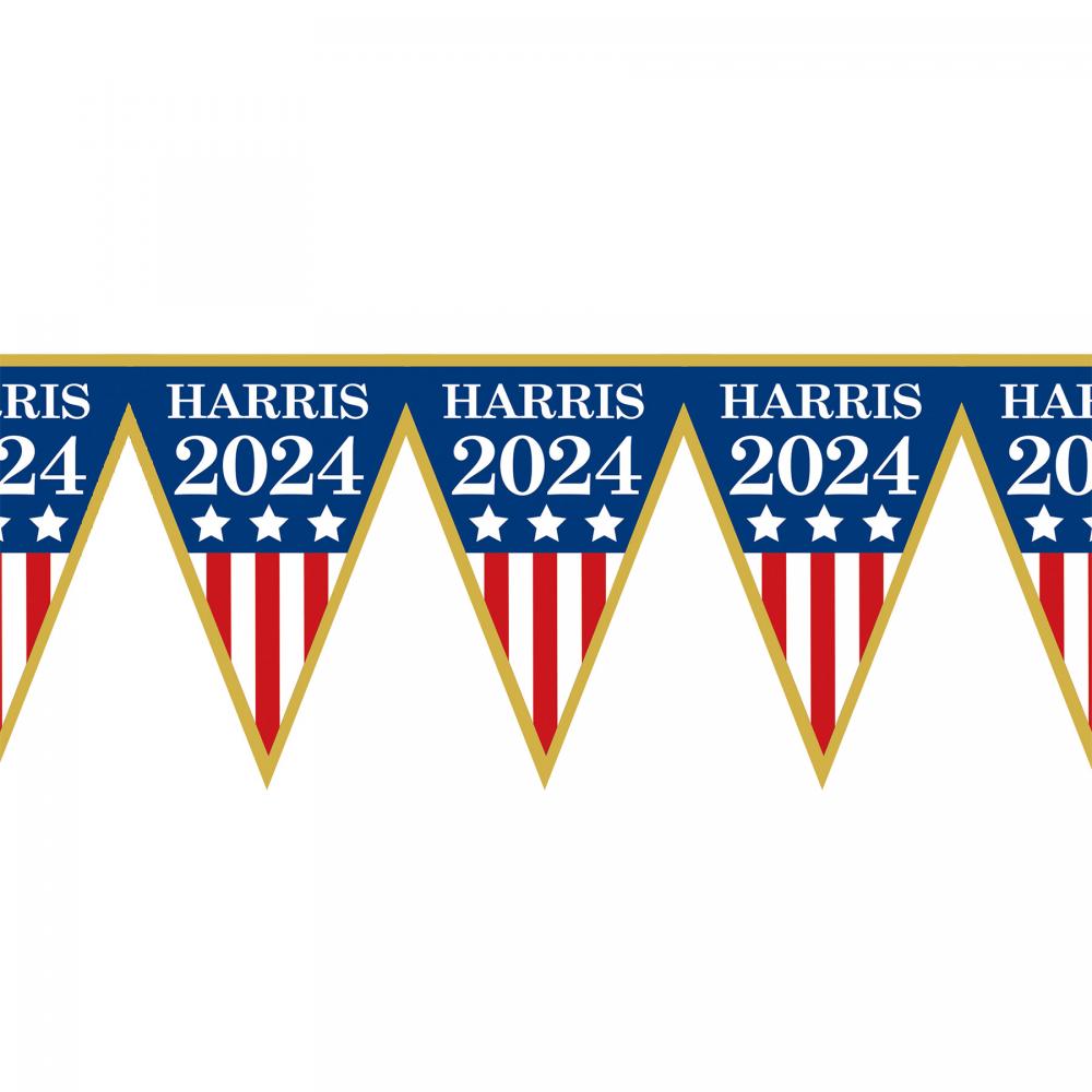 Harris 2024 Pennant Banner - Banners | Pennant Banners for Political Campaigns