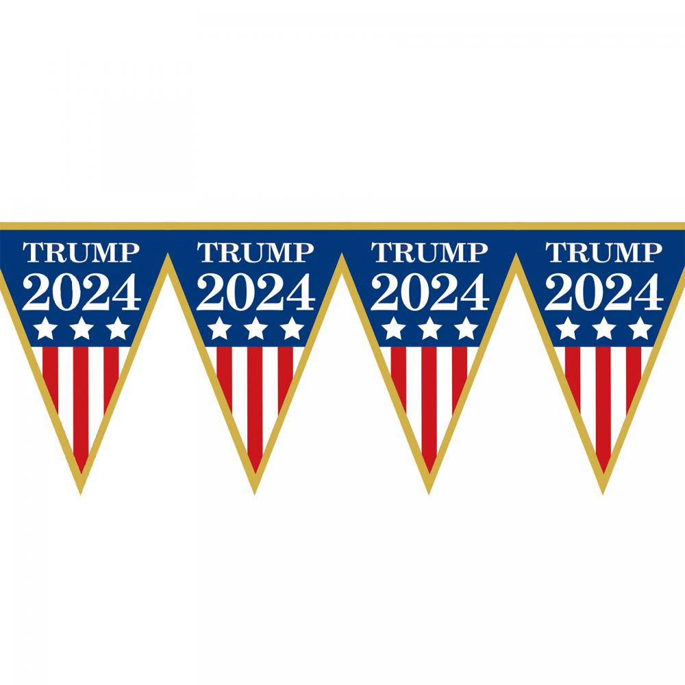 Trump 2024 Pennant Banner - Banners | Pennant Banners for Political Campaigns