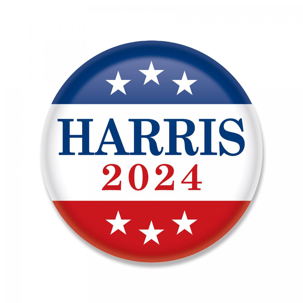 Harris 2024 Buttons (5 per Package) - Costume Accessories | Buttons for Political Campaigns