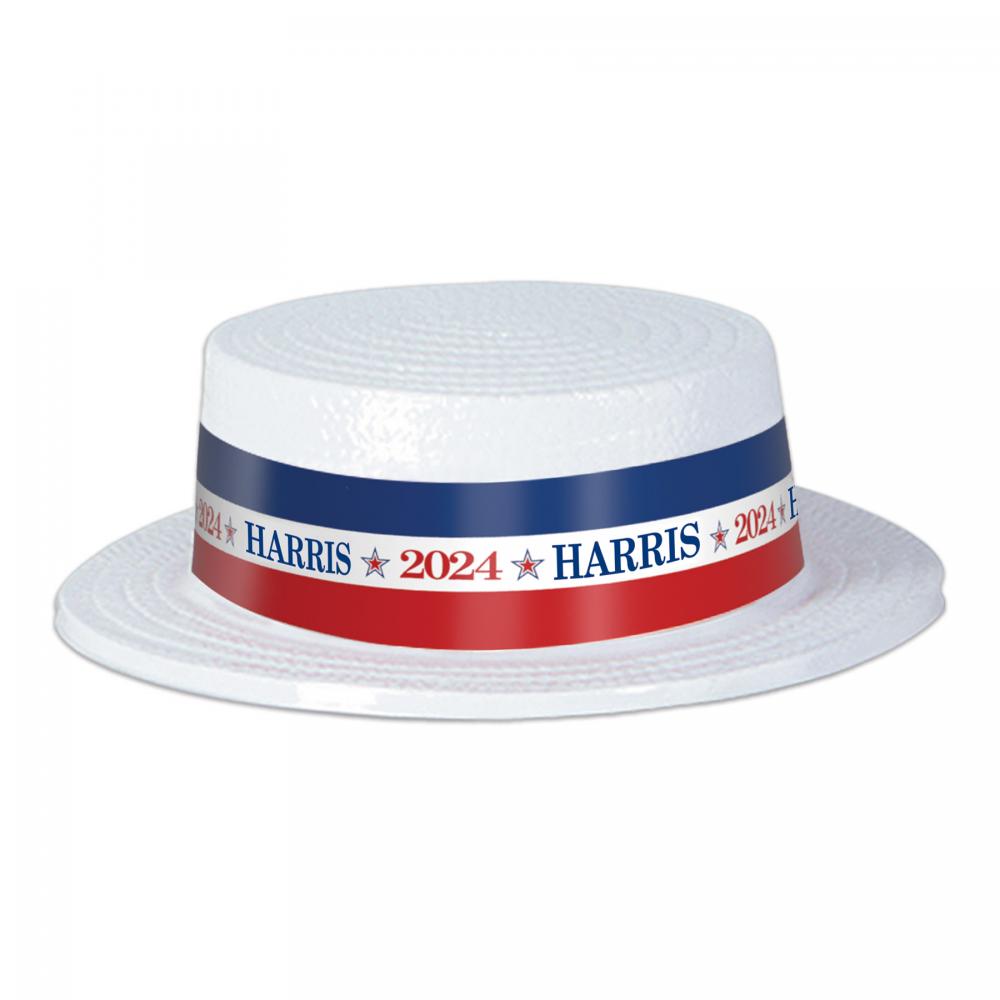 Harris 2024 Skimmer Hat - Hats | Plastic for Political Campaigns