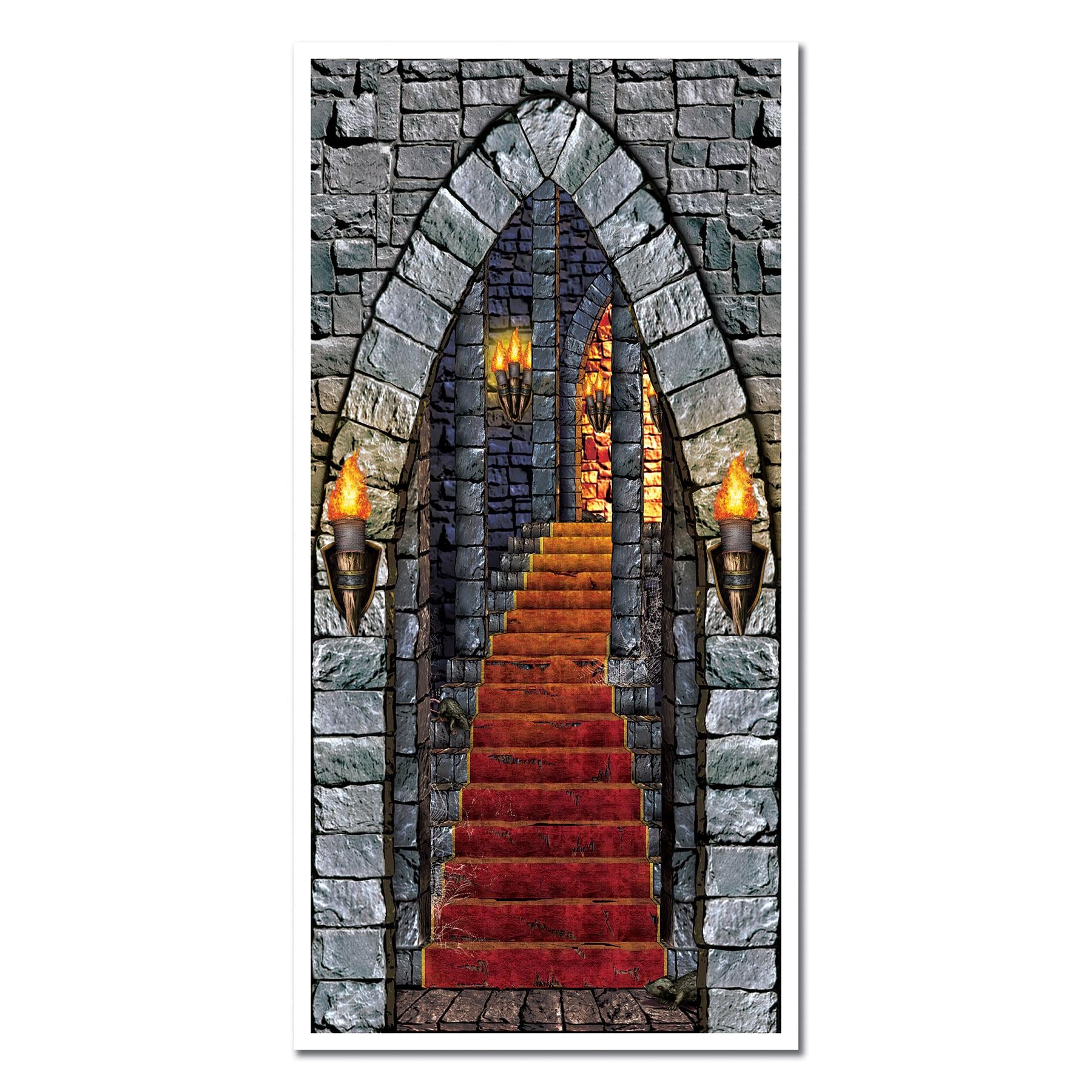 Beistle Halloween Castle Entrance Door Cover