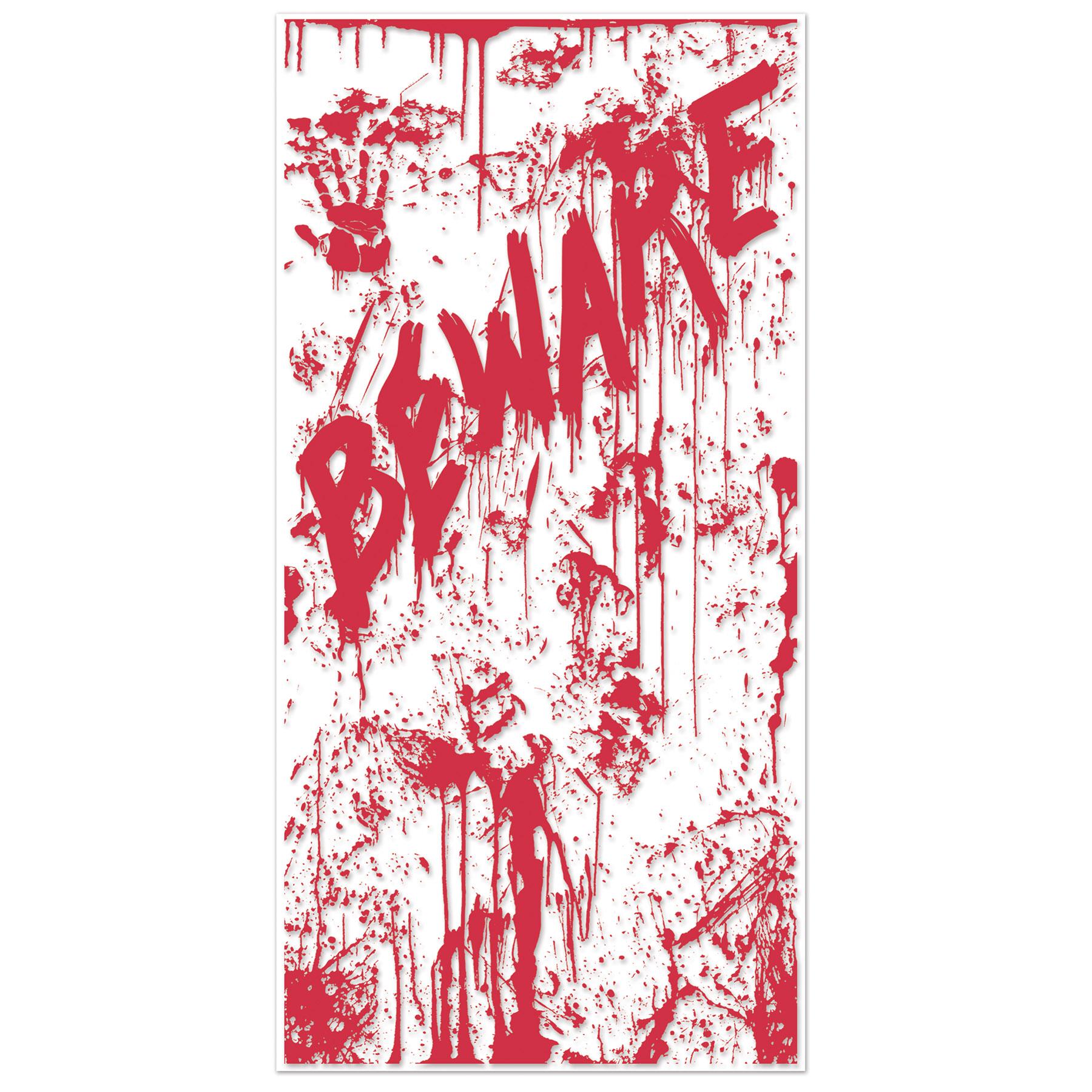 Beistle Halloween Bloody Door Cover