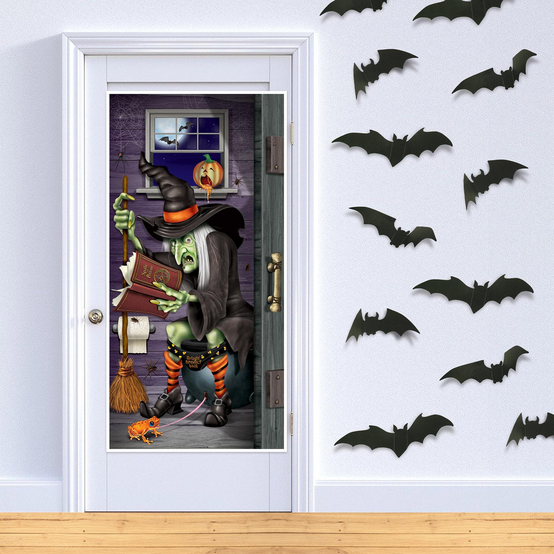 Beistle Halloween Witch Restroom Door Cover