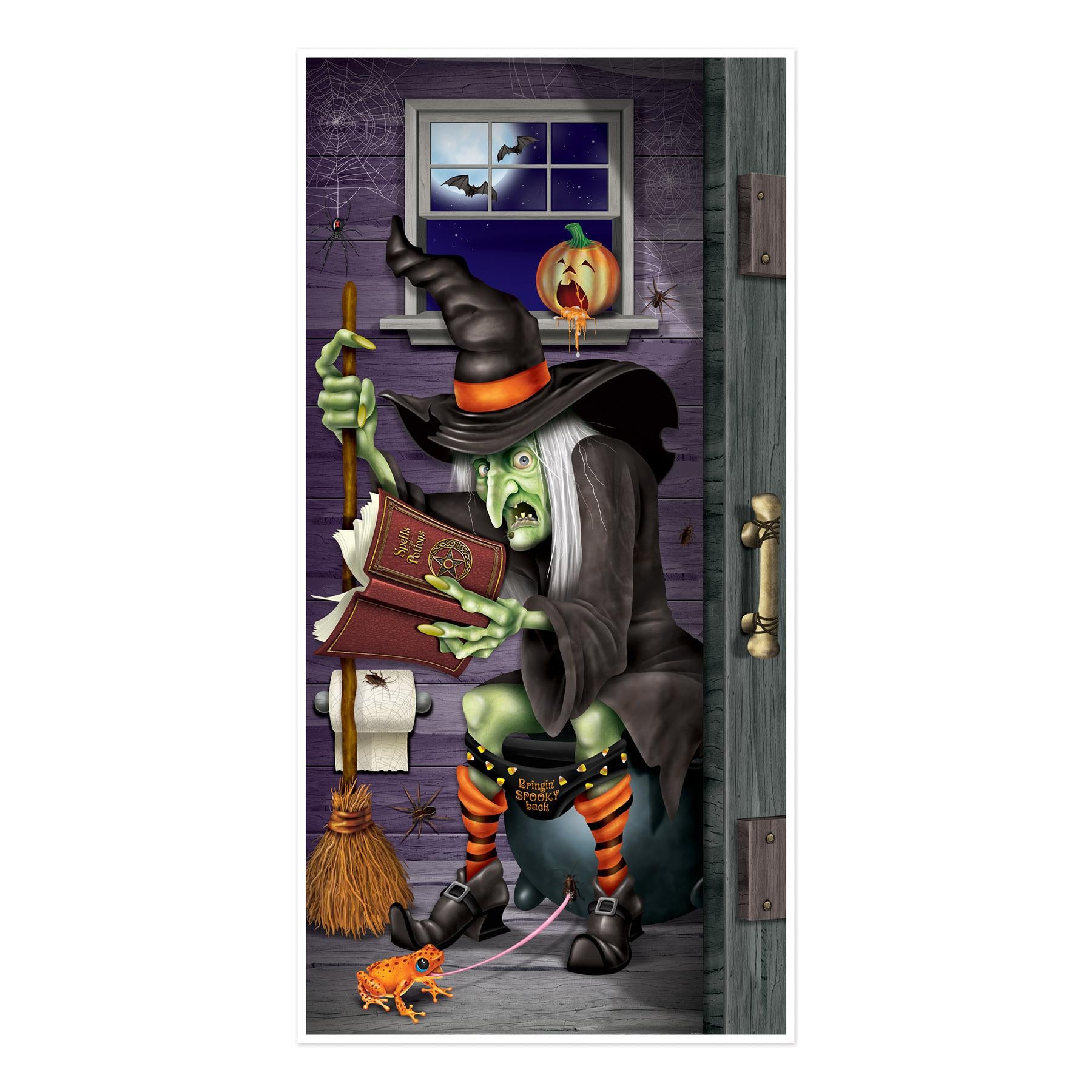 Beistle Halloween Witch Restroom Door Cover