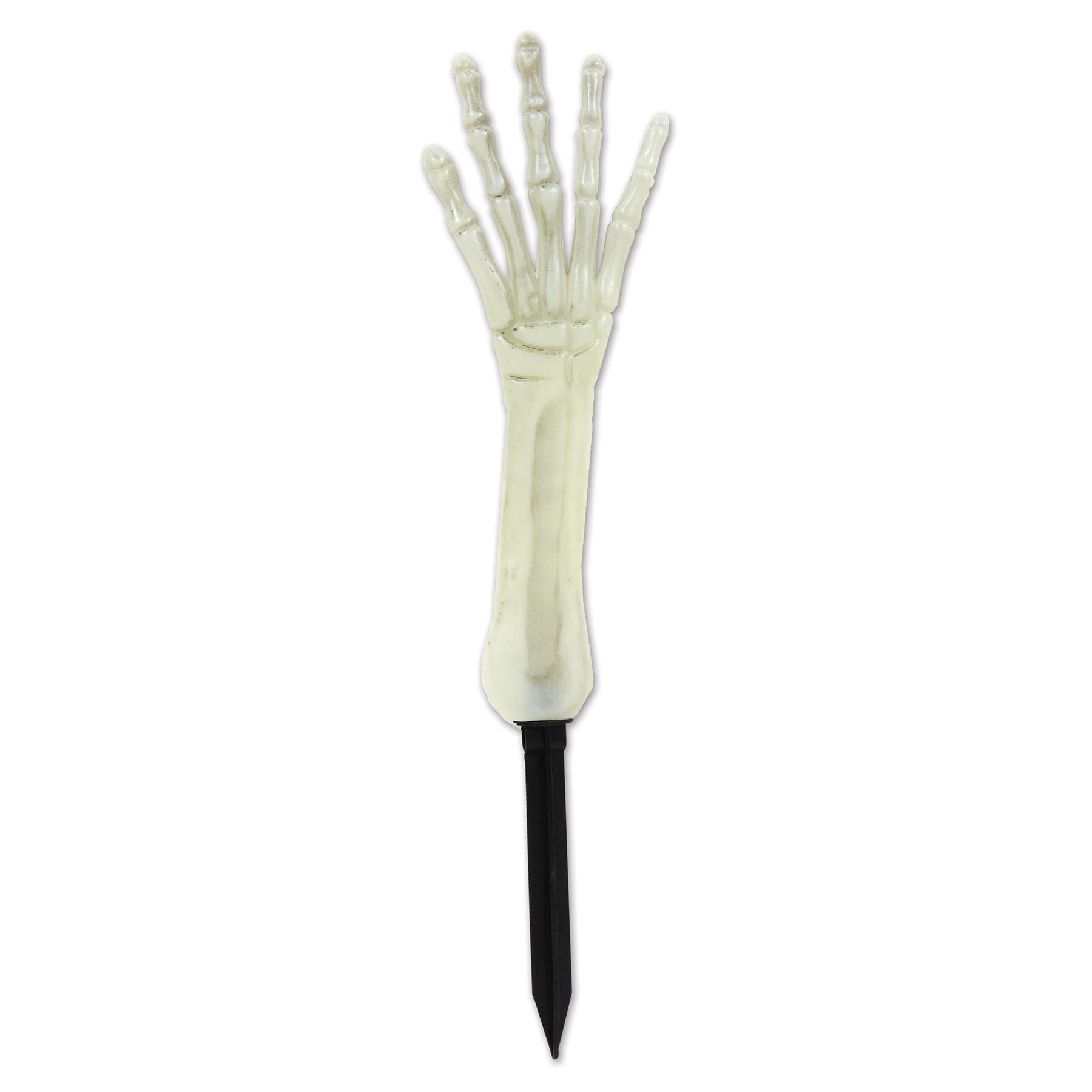 Beistle Halloween Nite-Glo Skeleton Hand Yard Stake