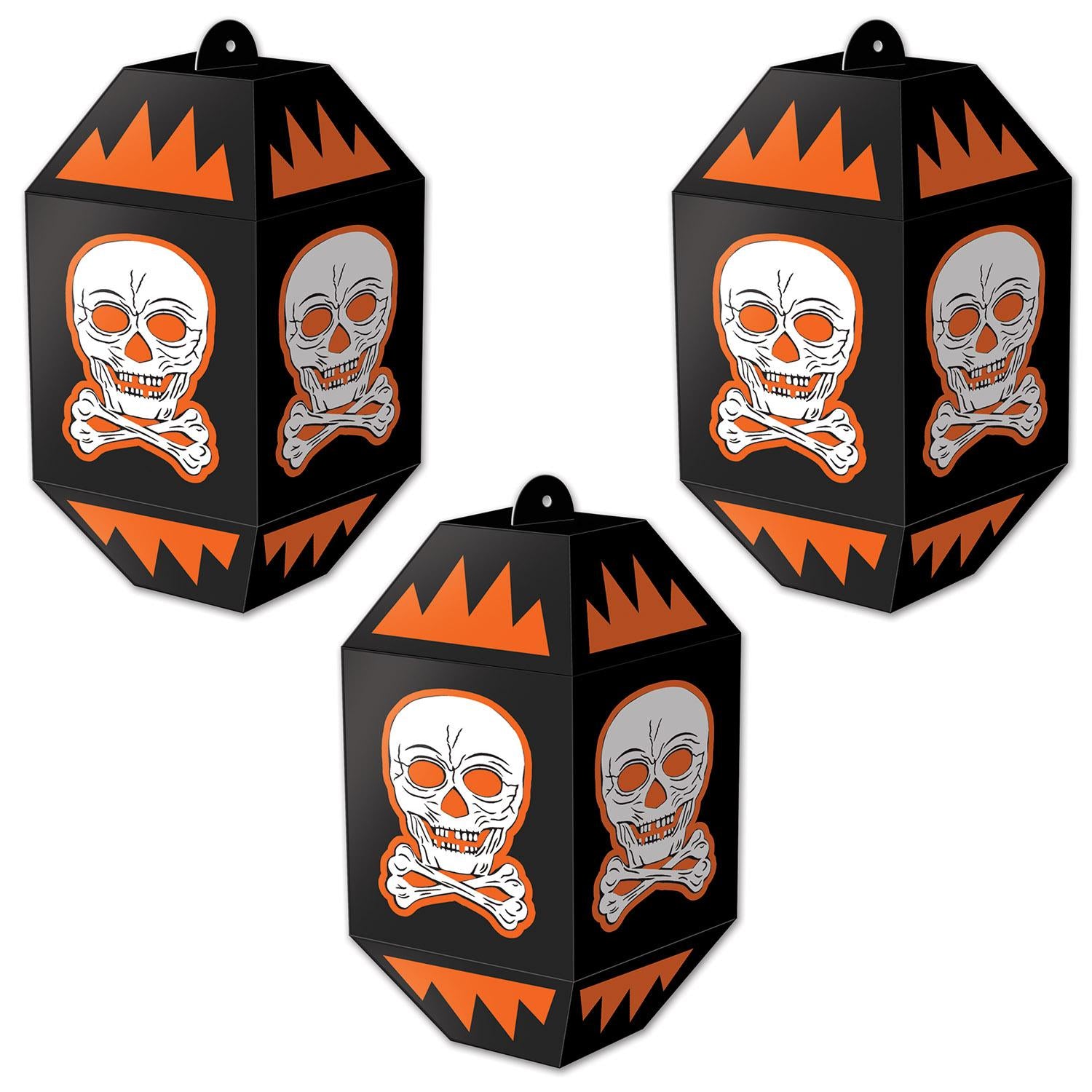 Beistle Vintage Halloween Skull Paper Lanterns (3/Pkg)