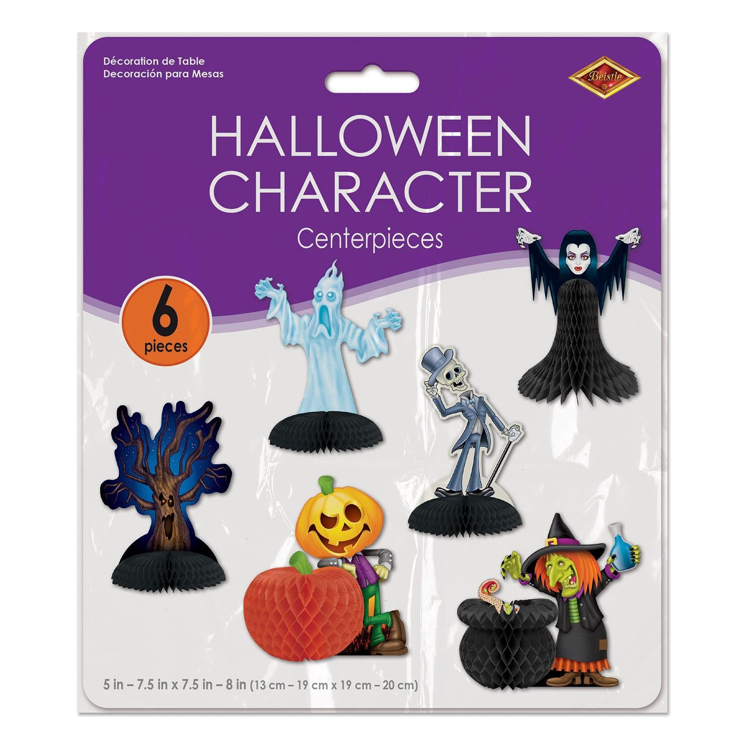 Beistle Halloween Character Centerpieces (6/Pkg)