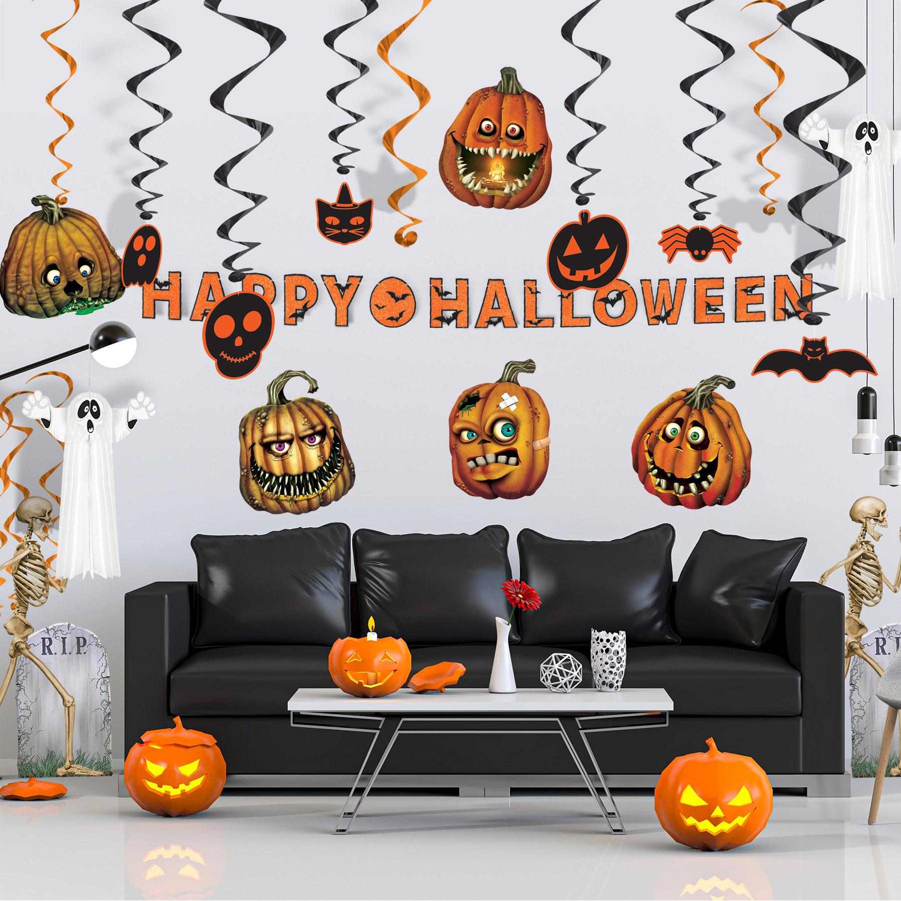 Beistle Halloween Creepy Jack-O-Lantern Cutouts