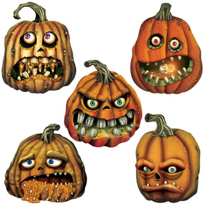 Beistle Creepy Jack-O-Lantern Cutouts