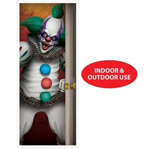 Beistle Creepy Clown Door Cover