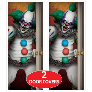 Beistle Creepy Clown Door Cover