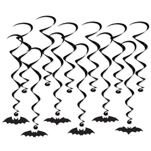 Bat Silhouette Whirls (12 per Package)