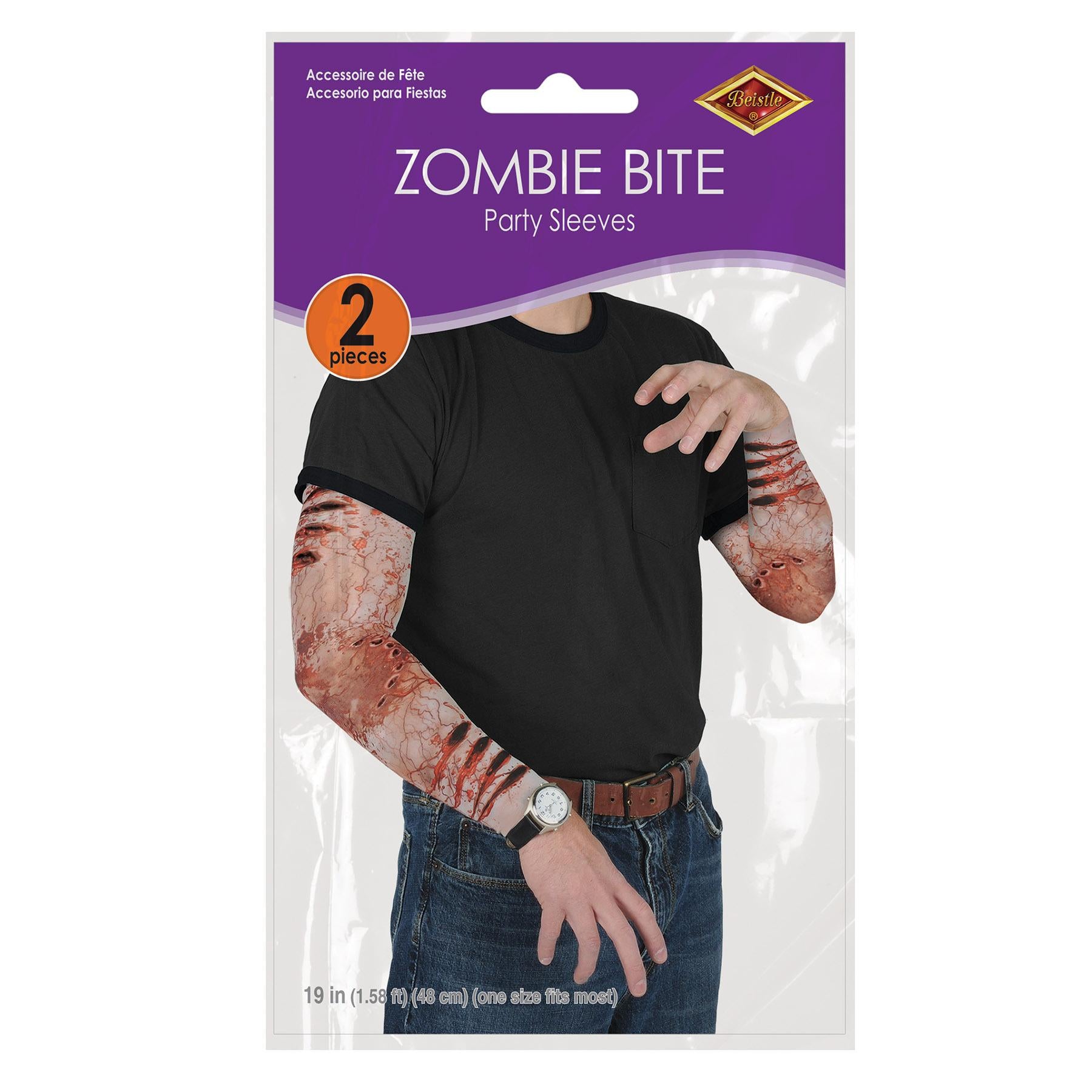 Beistle Halloween Zombie Bite Party Sleeves