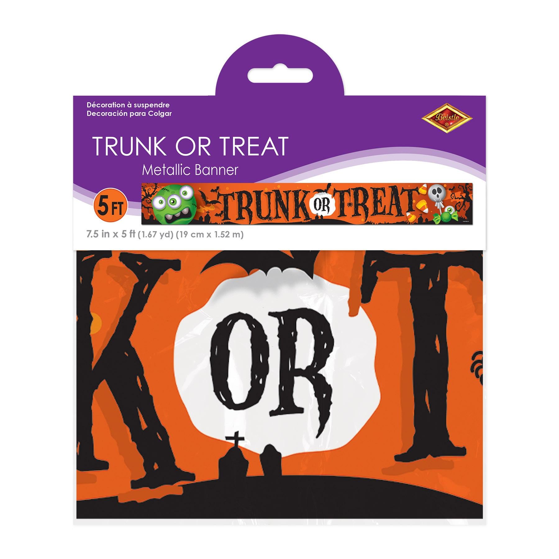 Metallic Trunk Or Treat Banner