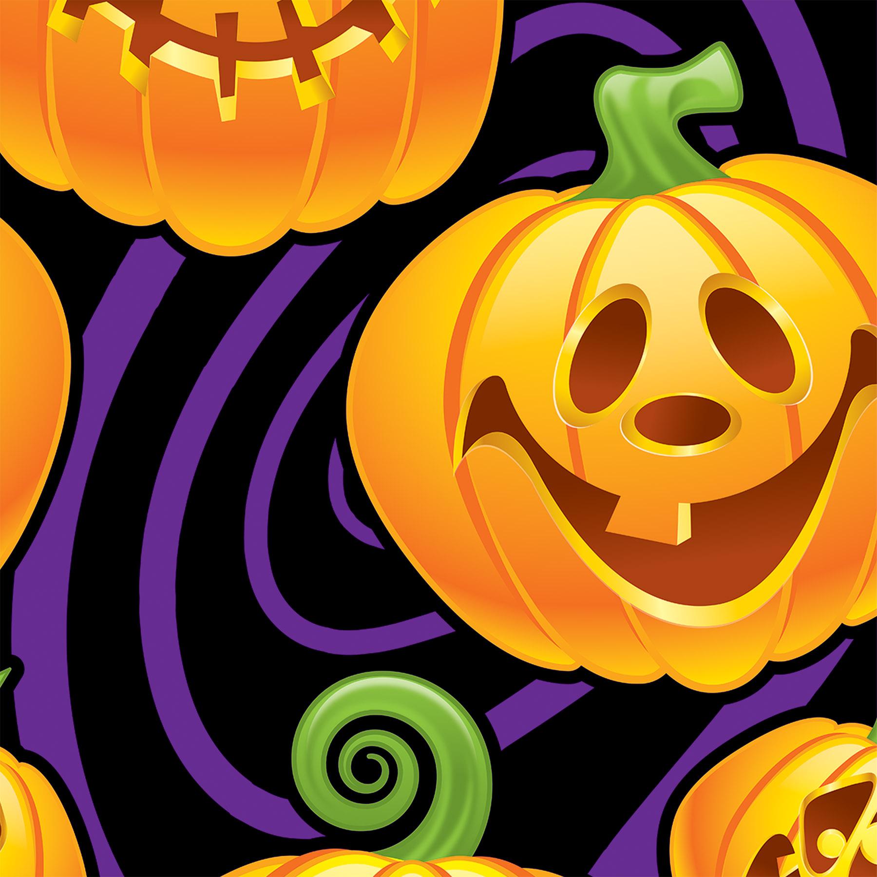 Beistle Halloween Jack-O-Lantern Backdrop