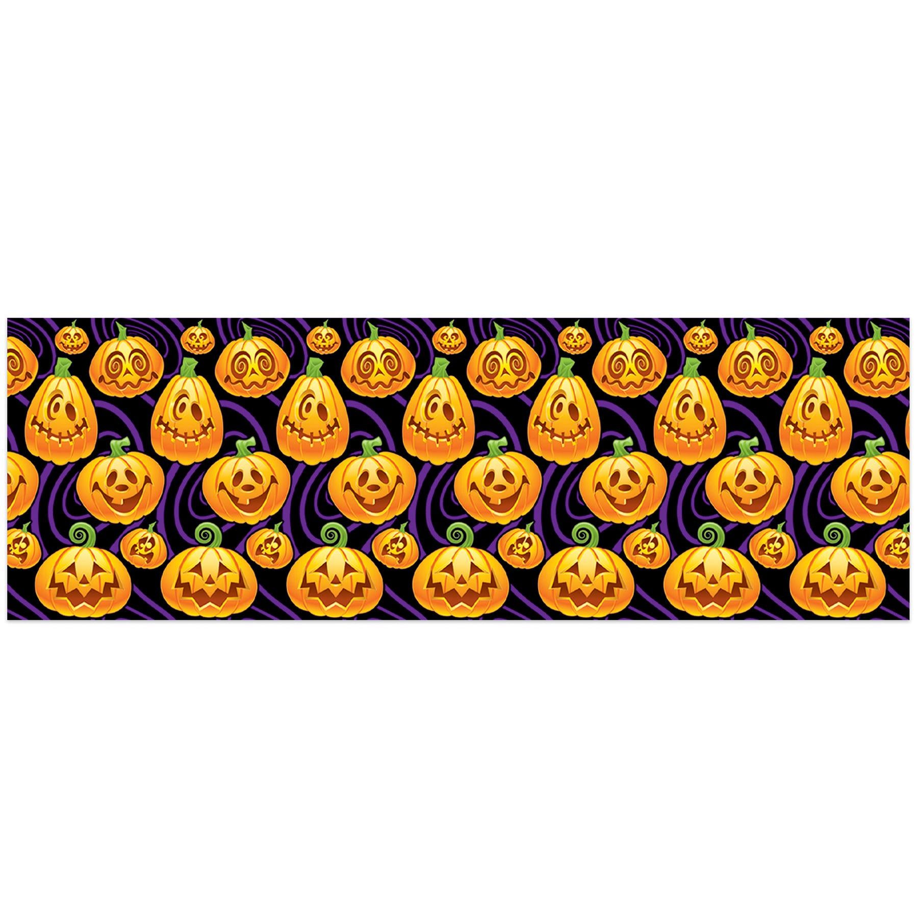 Beistle Halloween Jack-O-Lantern Backdrop