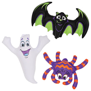 Beistle Halloween Inflatable Bat, Ghost & Spider