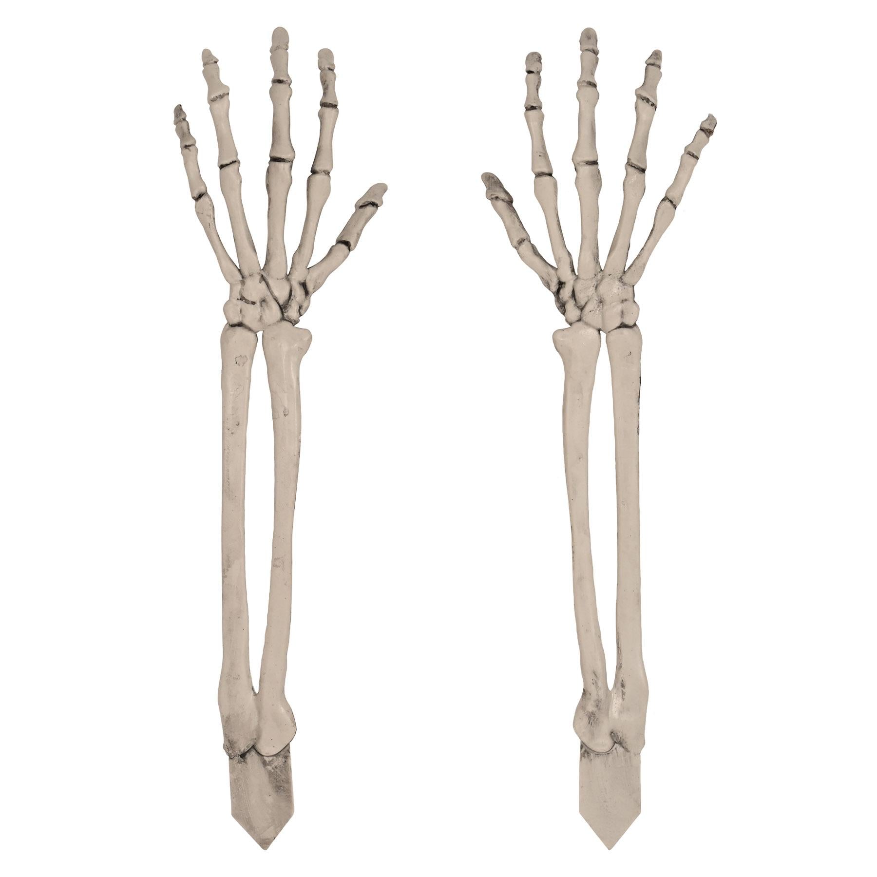 Beistle Halloween Plastic Skeleton Hand Yard Stakes