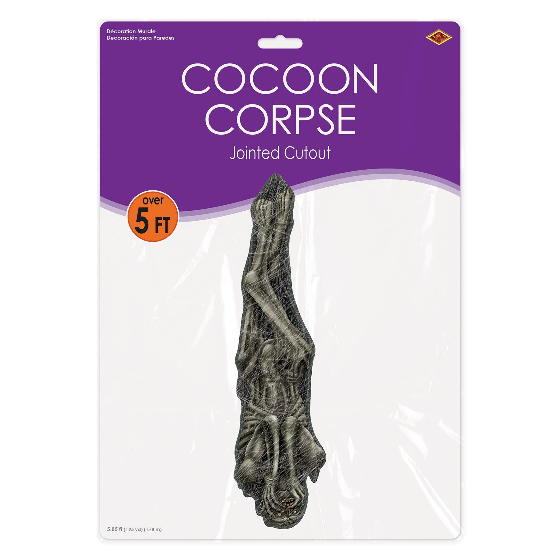 Jointed Cocoon Corpse - 70 inch - Halloween Decor