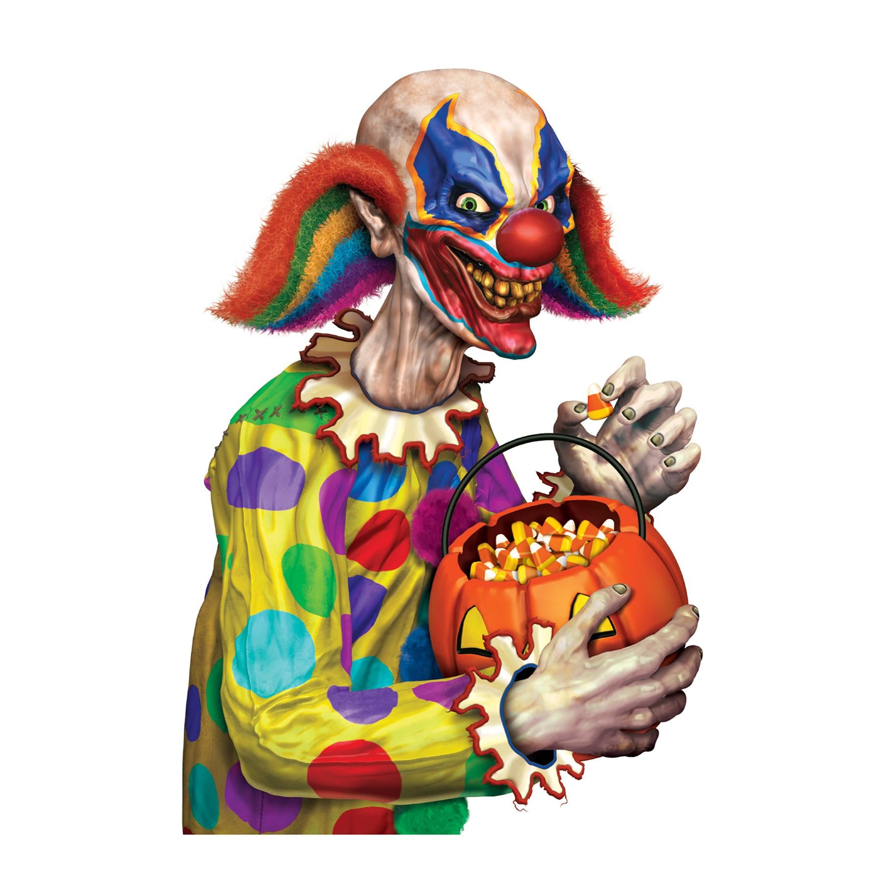 Beistle Halloween Creepy Clown Car Cling