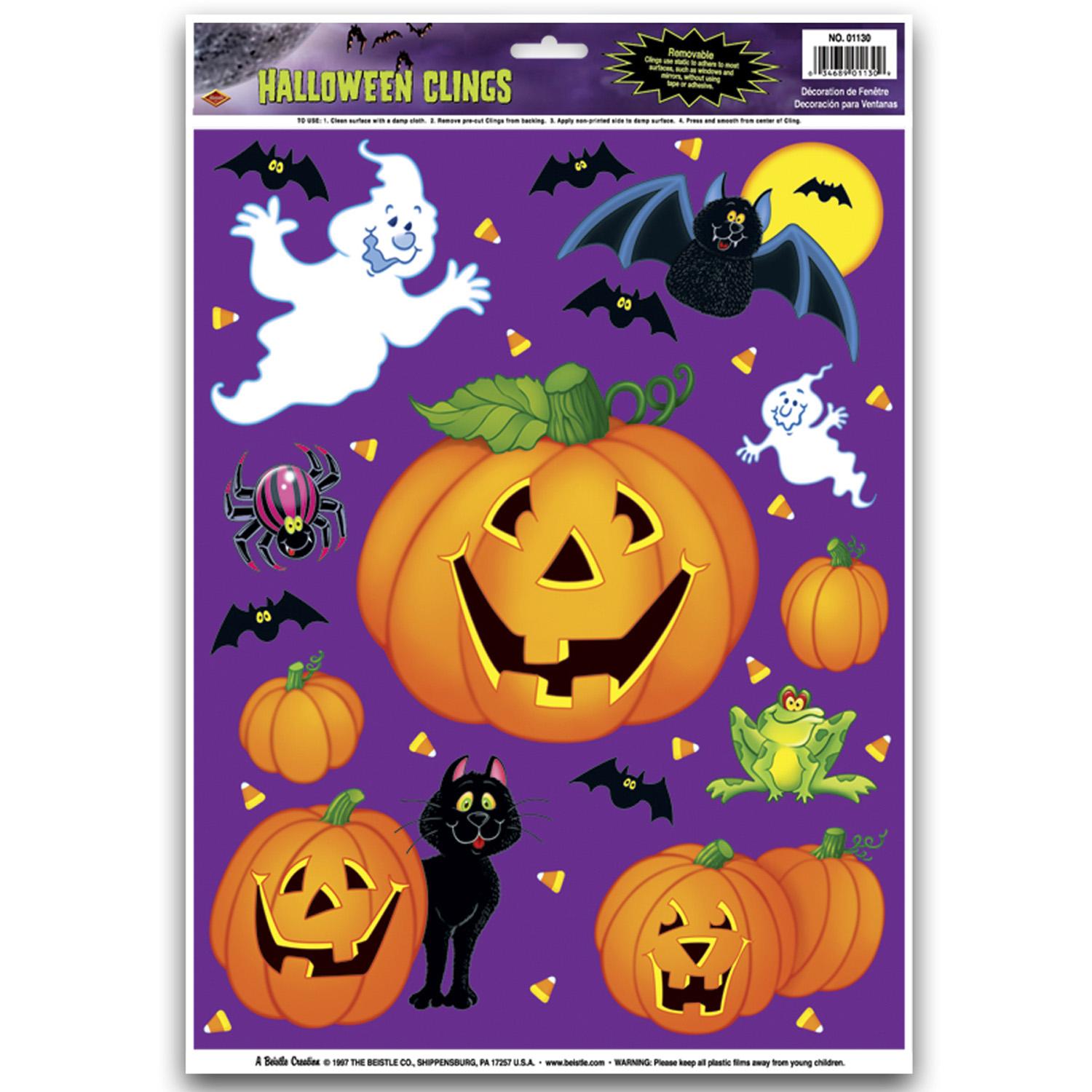 Beistle Halloween Pumpkin Patch Clings (12/Sheet)