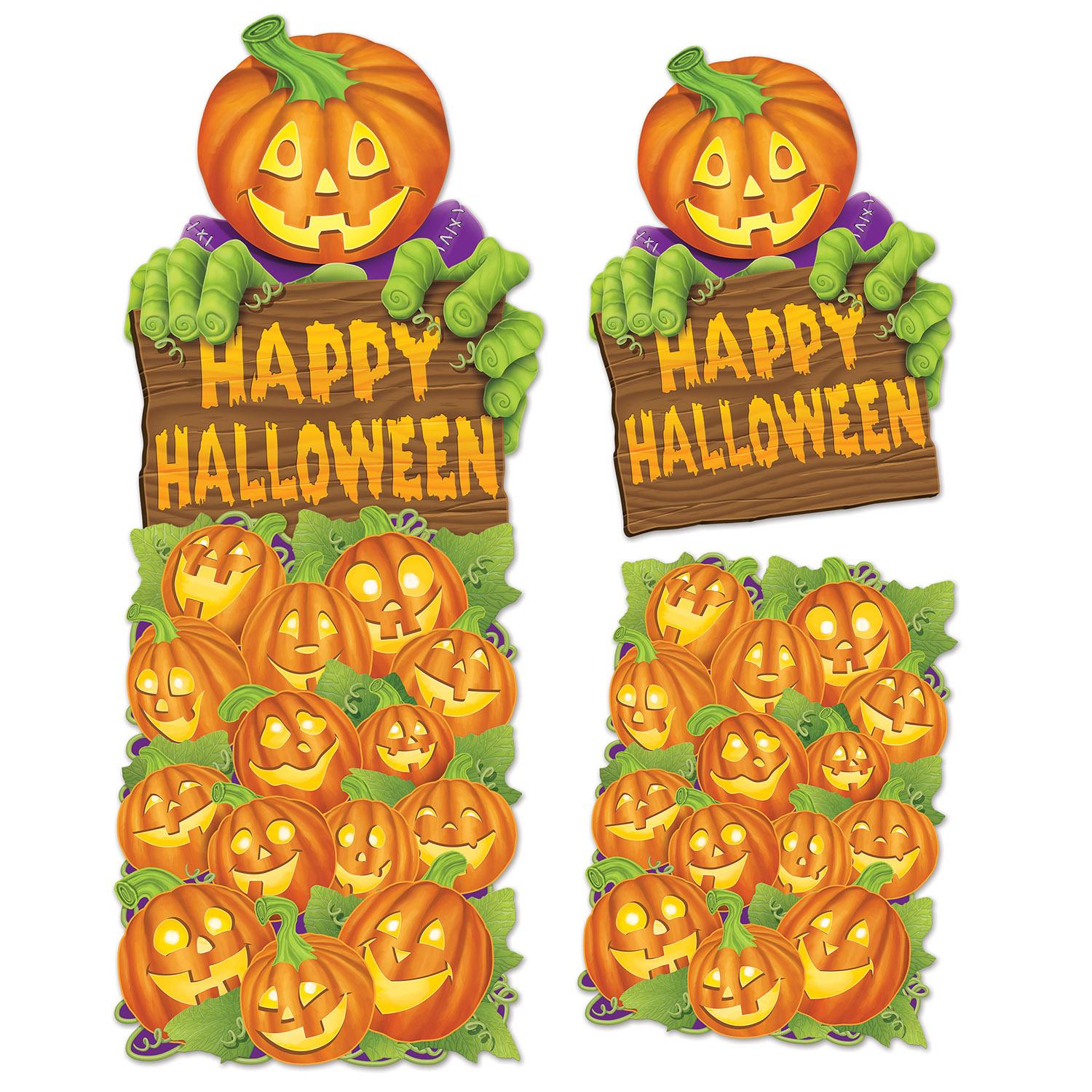 Beistle Halloween Jumbo Pumpkin Patch Cutouts (2/Pkg)