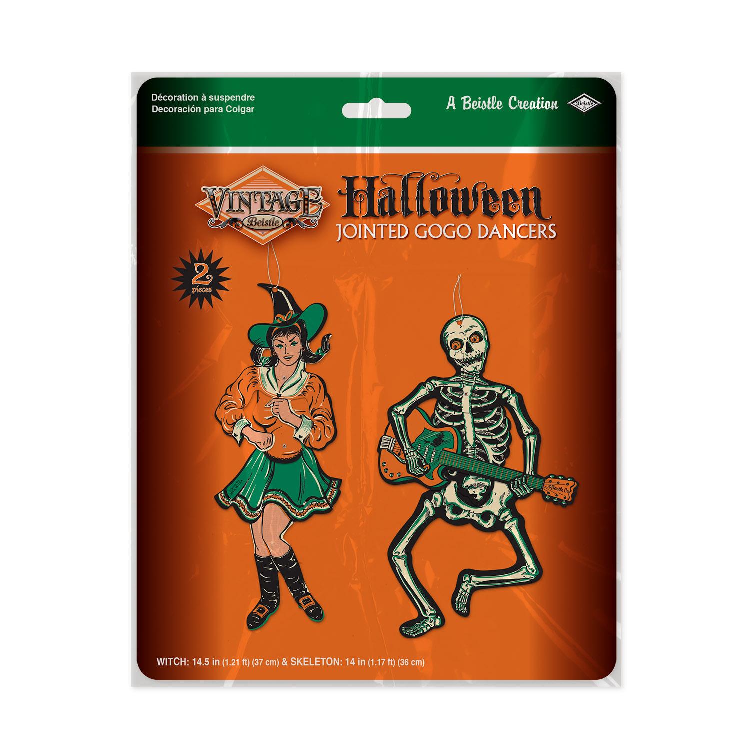 Beistle Vintage Halloween Jointed GoGo Dancers (2/Pkg)