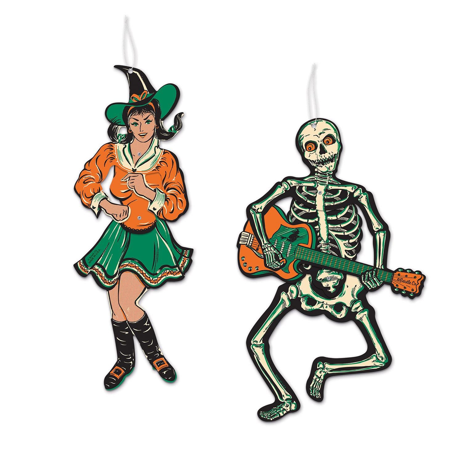 Beistle Vintage Halloween Jointed GoGo Dancers (2/Pkg)