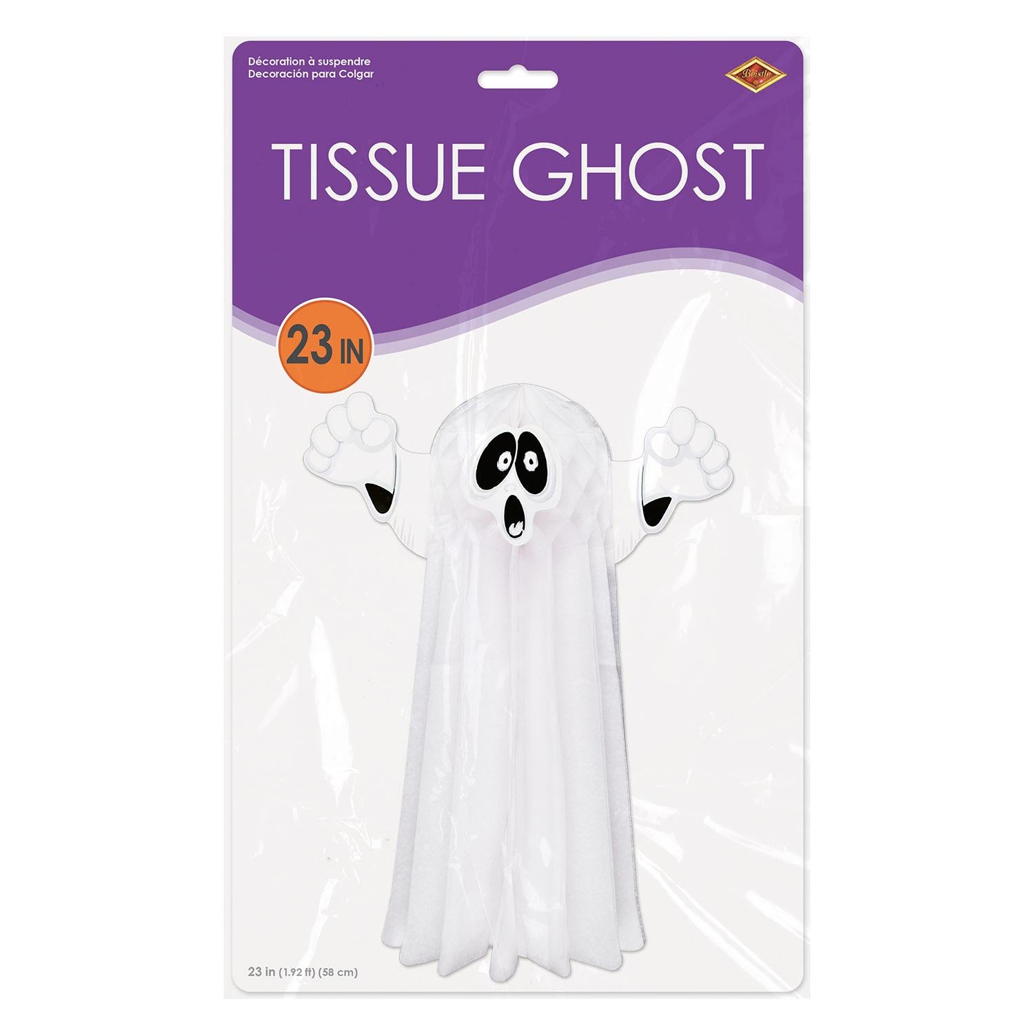 Beistle Halloween Tissue Hanging Ghost