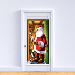 Bulk Christmas Santa Door Cover (Case of 12) by Beistle