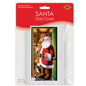 Bulk Christmas Santa Door Cover (Case of 12) by Beistle