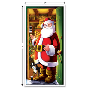 Bulk Christmas Santa Door Cover (Case of 12) by Beistle