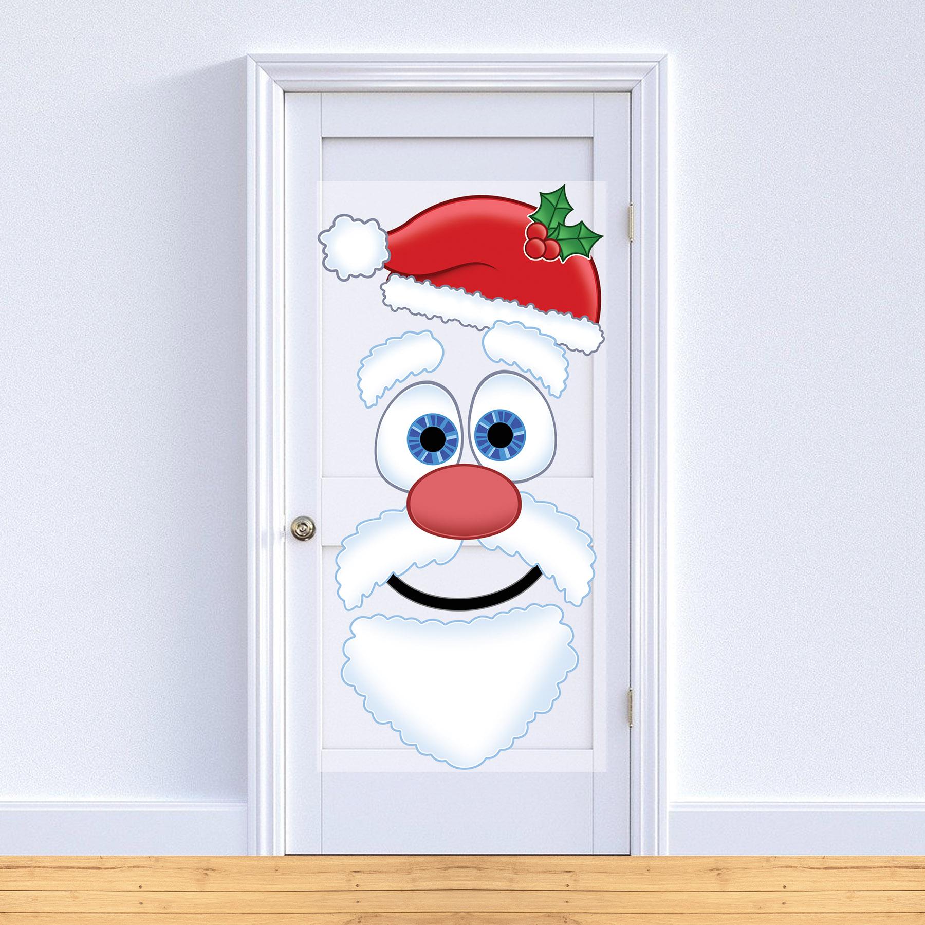 Beistle Christmas Santa Face Door Cover