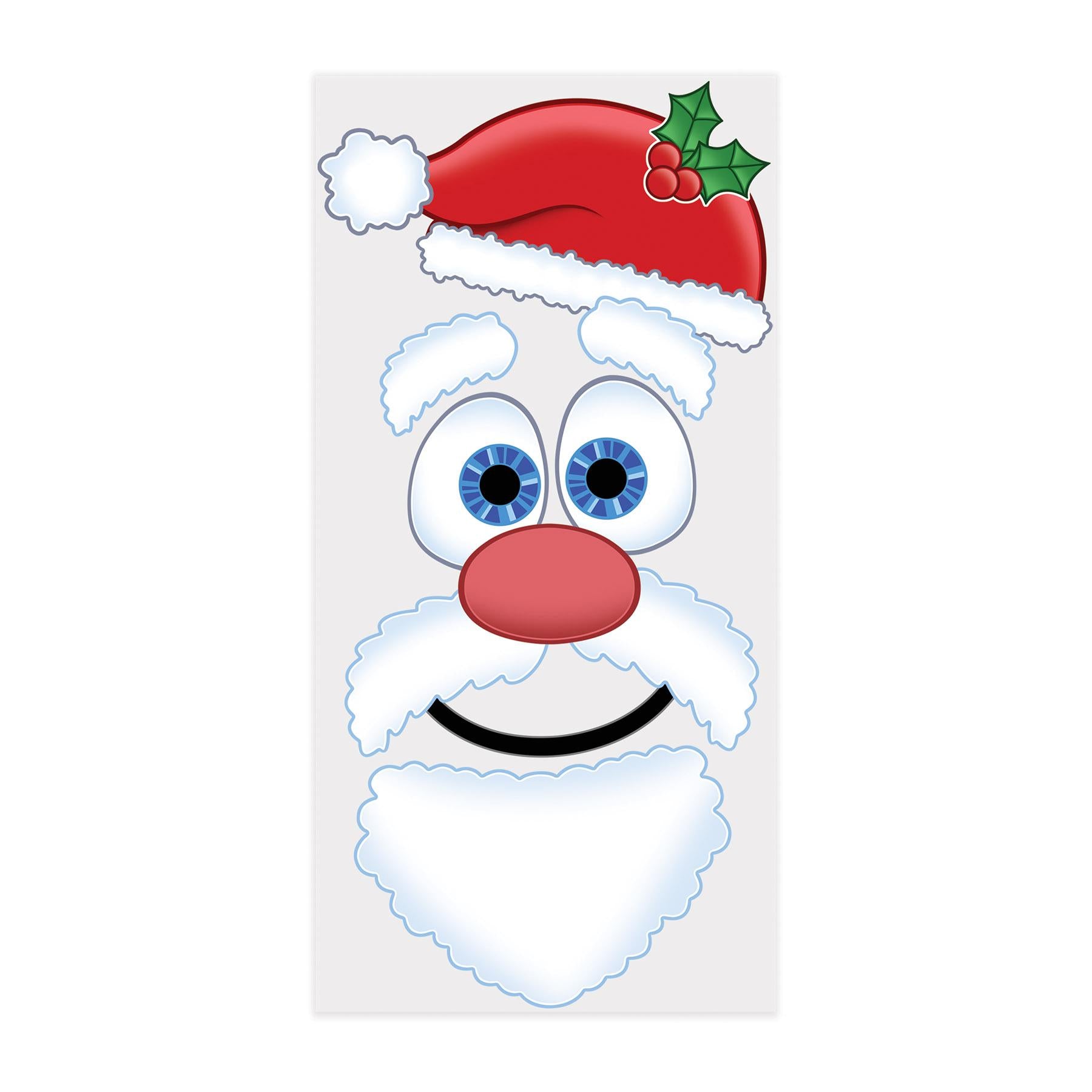 Beistle Christmas Santa Face Door Cover