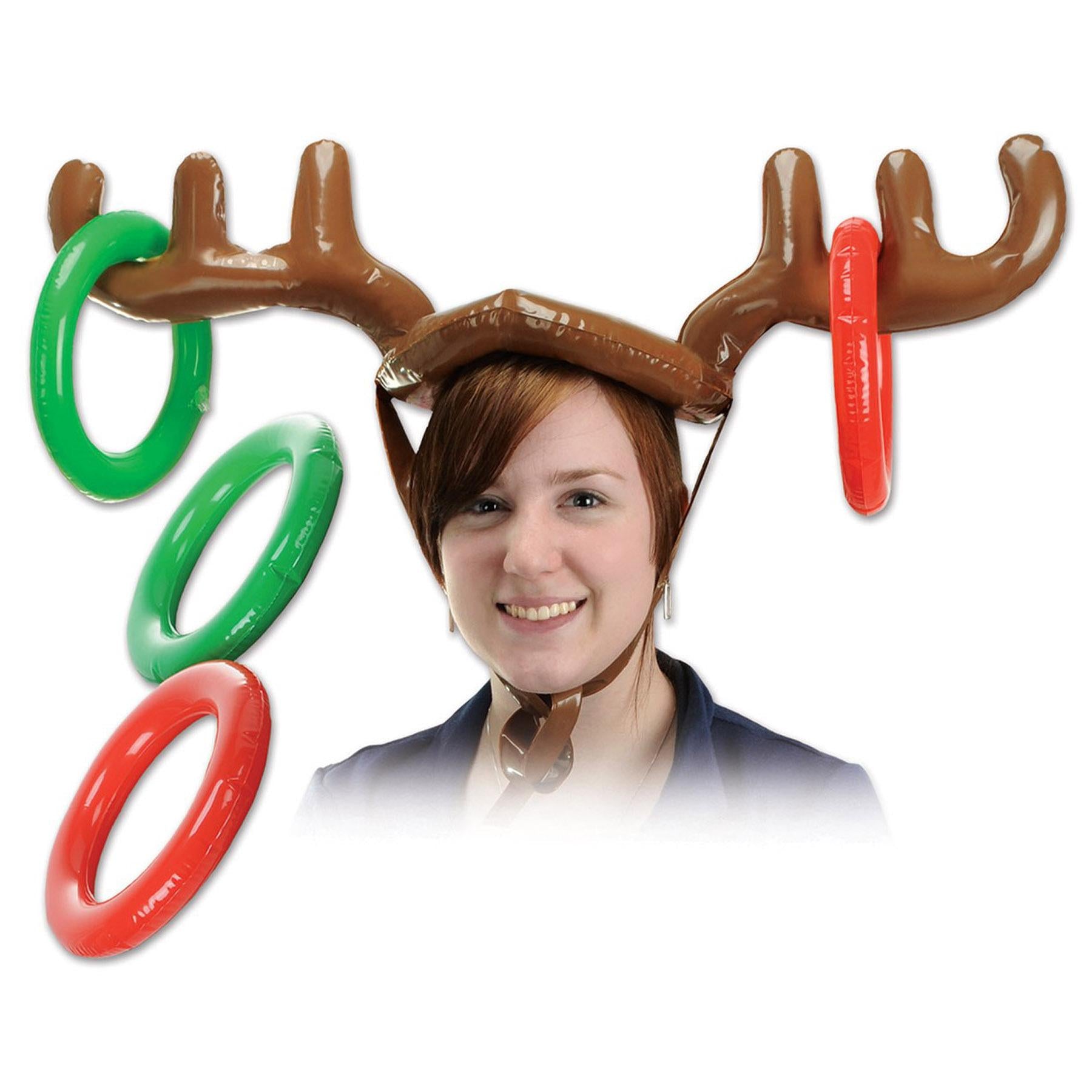 Beistle Christmas Inflatable Reindeer Ring Toss