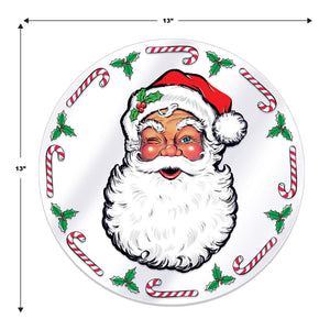 Beistle Plastic Santa's Workshop Round Placemats