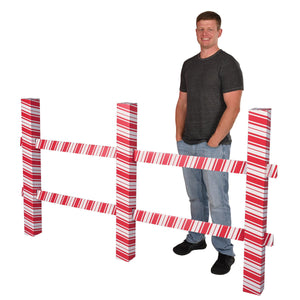 Beistle 3-D Candy Cane Fence Prop