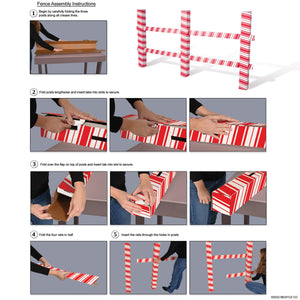 Beistle 3-D Candy Cane Fence Prop