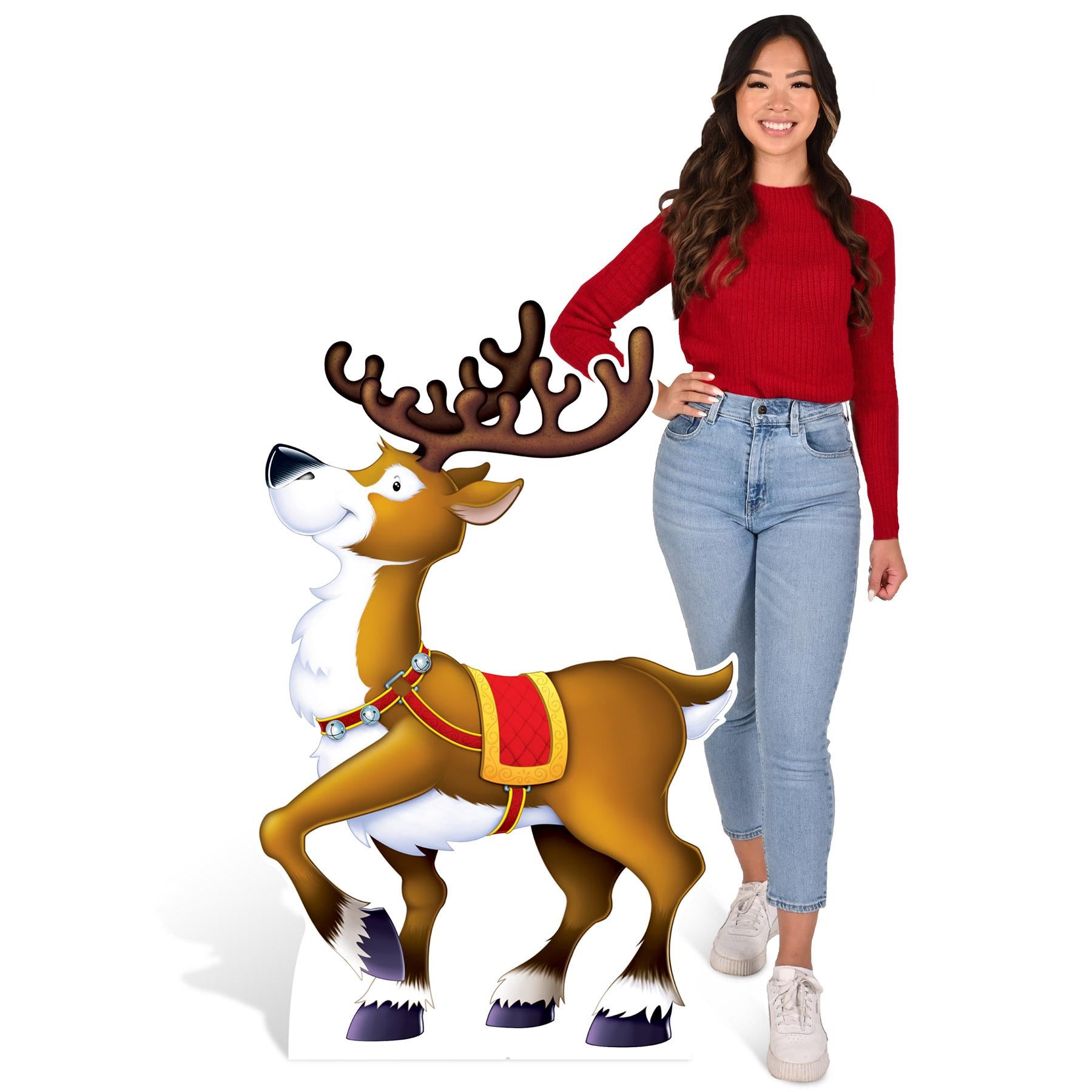 Reindeer Stand-Up Decoration - 50 inches x 31.75 inch