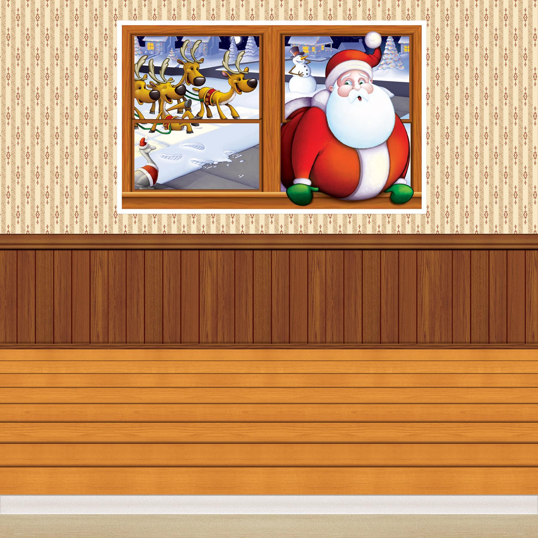 Beistle Christmas Santa Insta-View Decoration Decoration