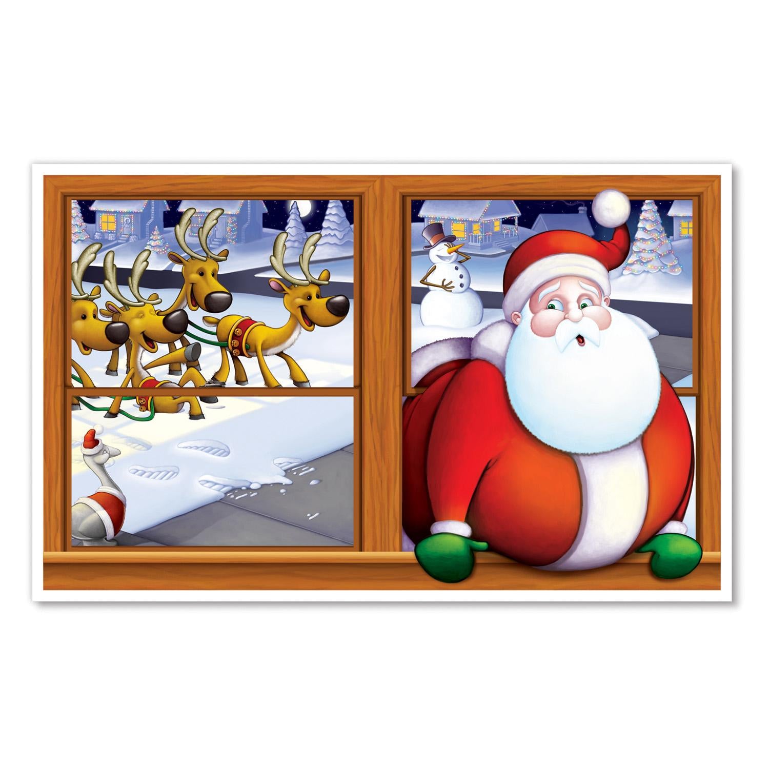 Beistle Christmas Santa Insta-View Decoration Decoration