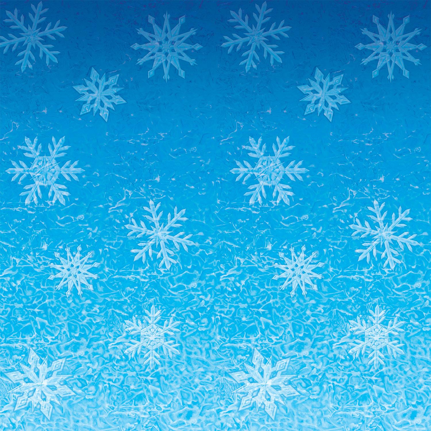 Beistle Christmas Snowflakes Backdrop