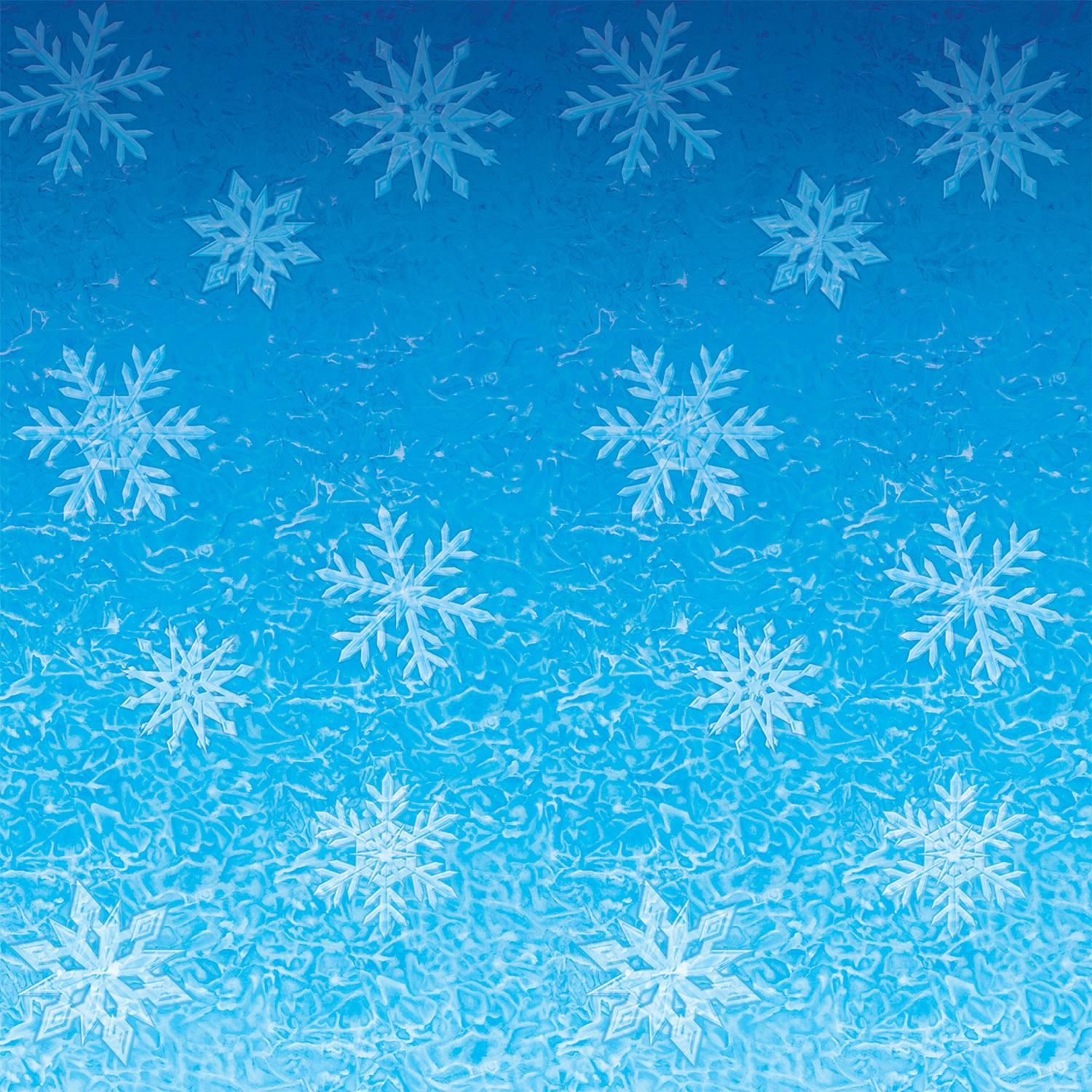 Beistle Christmas Snowflakes Backdrop