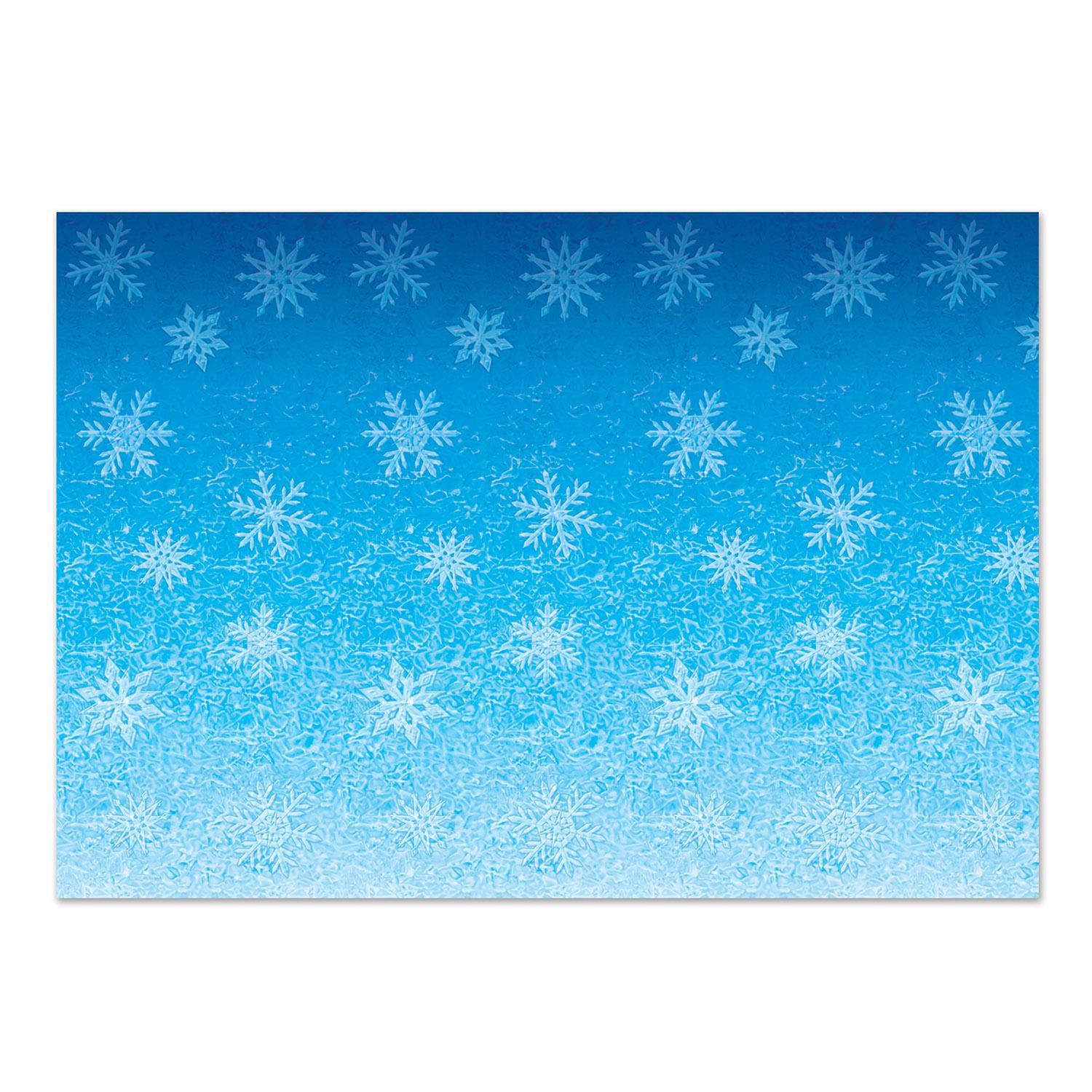 Beistle Christmas Snowflakes Backdrop