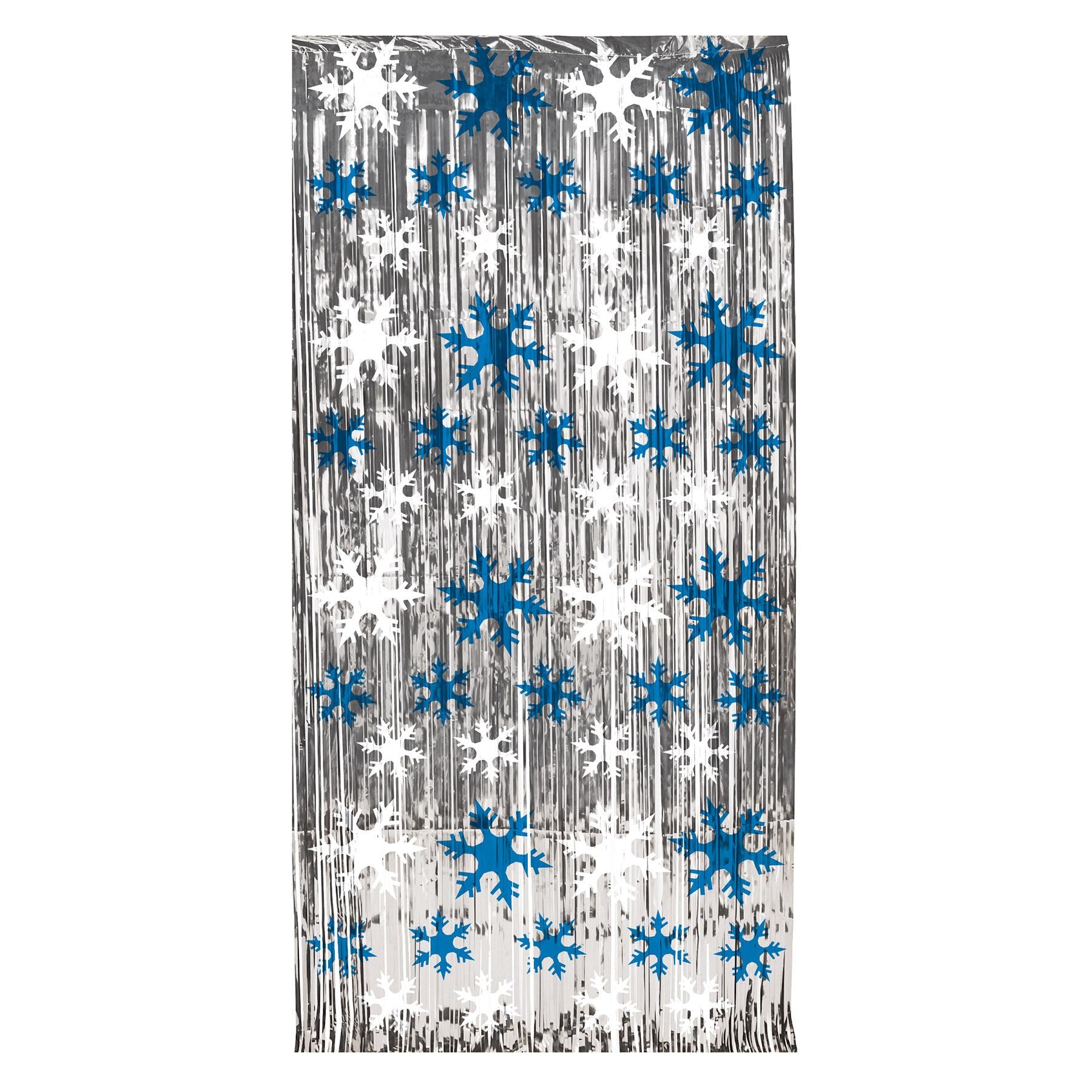 Beistle Christmas Snowflake 1-Ply Gleam 'N Curtain