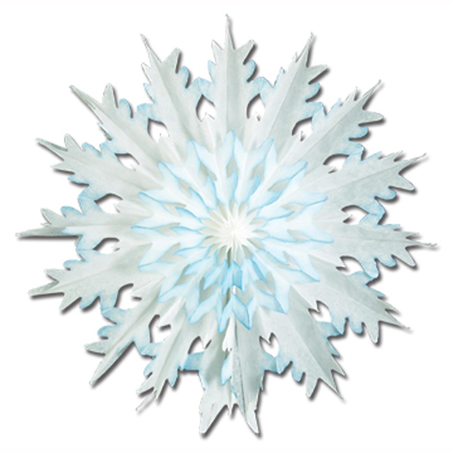 Beistle Christmas Dip-Dyed Snowflake