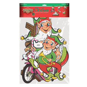 Bulk Vintage Christmas Santa & Elves Cutouts (Case of 60) by Beistle