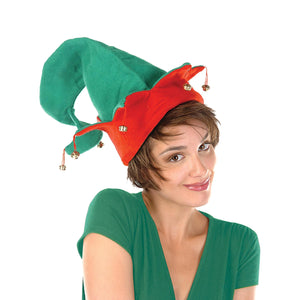 Christmas Felt Elf Hat with Bells